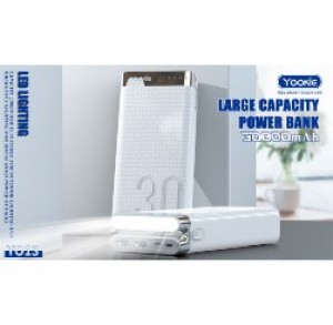 Yookie Power Bank YO13 30000 MAH white 2_2 input and output white