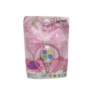 طقم المكياج الطفولي ( عصابة رأس وعلبة مكياج )