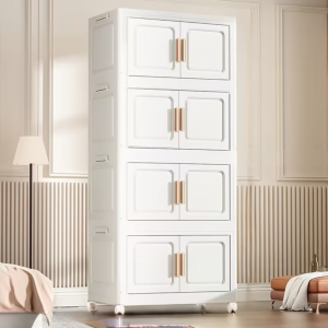 خزانة تخزين قابلة للطي 4 رفوف