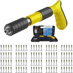 فرد مسامير كاتم صوت مع علبة 100  مسمار MINI POWDER ACTUATED TOOL SET (RIVET GUN)