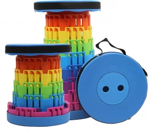 كرسي بلاستيك قابل للطي ملون FOLDING EXTENSION STOOL