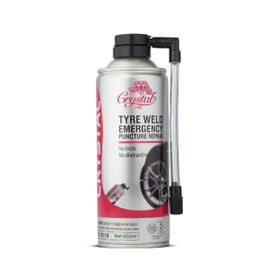 بخاخ رغوة لاصلاح اطارات السيارة المثقوبة CRYSTAL TYPE WELD EMERGENCY C-5018 450ML