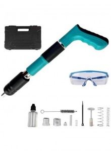 فرد مسامير كاتم صوت مع 10 مسامير  MINI POWDER ACTUATED TOOL SET (RIVET GUN)