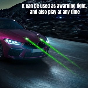 ضوء ليزري اخضر للسيارة مع جهاز تحكم remote dual flashing light h901