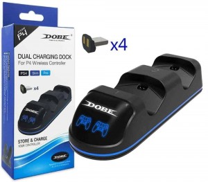 قاعدة شحن قبضات بلاي ستيشن DOBE Dual Charging Dock